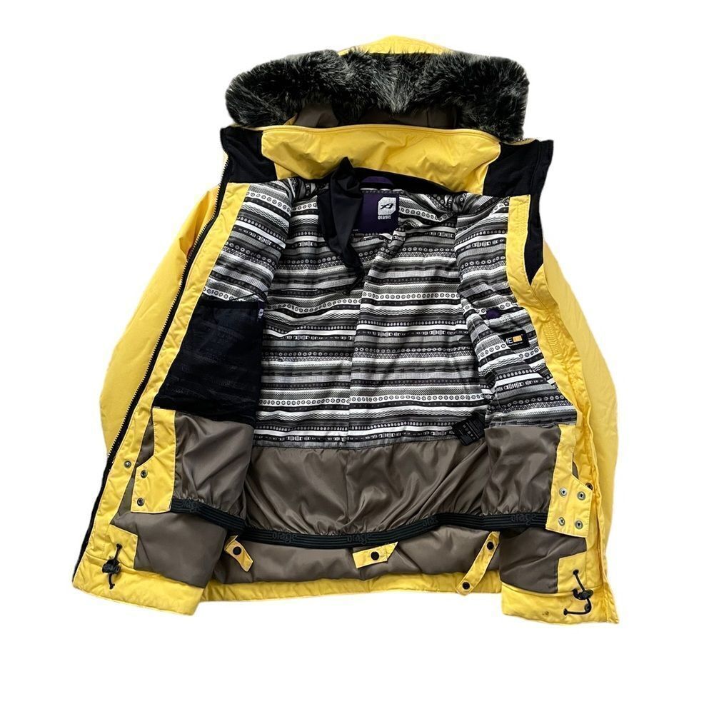 ORAGE Insulated Winter Jacket Yellow Size Small - Picture 3 of 15